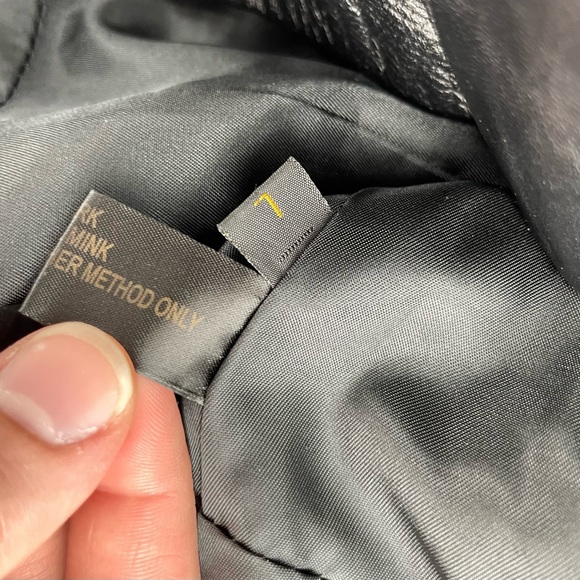 Vintage Chosen Couture Collection Leather Jacket Black Mink Trim L - Picture 8 of 8